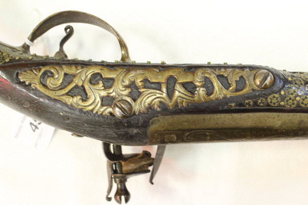 An 18th Century flintlock muzzle loading pistol, - Image 11 of 19
