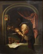 SCHOOL OF GERRIT DOU (1613-1675) "The Schoolmaster",