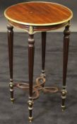 A 19th Century mahogany and brass mounted occasional table,