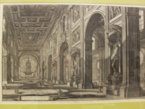 AFTER GIOVANNI BATTISTA PIRANESI (1720-1778) "Spaccato interno della Basilica di S. - Image 10 of 54