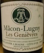 Twelve bottles Mâcon-Lugny Les Genièvres Louis Latour 1998 (12)