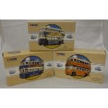 A collection of Corgi Classics Public Transport Vehicles including Guy Arab Utility Bus London