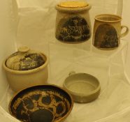 Diana Worthy Studio Pottery mugs, jars,