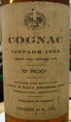 One bottle Army and Navy Stores Limited Cognac Vintage 1953, landed 1954,