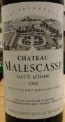 Twelve bottles Chateau Malescasse Haut-Médoc Cru Bourgeois 1982 (12)