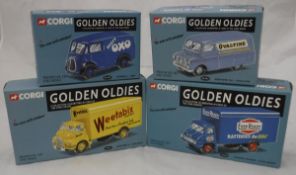 A collection of Corgi Golden Oldies Advertising vehicles including Morris 1000 Nestlés,