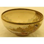 A Japanese Meiji period satsuma ware bowl,