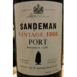 One bottle Sandeman Vintage Port 1966 (bottled 1968)