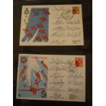 Ten "Royal Airforce Museum" albums of first day covers, RAF and Aeronautical related,