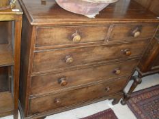 A 19th Century mahogany chest of two short over three long drawers