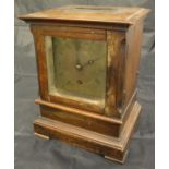 A 19th Century rosewood cased mantle clock with single fusee movement,