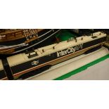 A large selection of various toys and models including model of an Intercity APT loco and carriages,