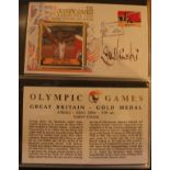 A collection of four various albums of first day covers relating to various sports, Olympic Games,