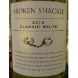 Fifteen bottles various wines including five Broken Shackle 2015, two Niersteiner 2014,