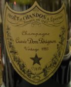 One bottle Möet & Chandon Dom Perignon 1985,