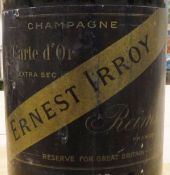 One bottle Enest Irroy Carte D'Or Champagne 1945,
