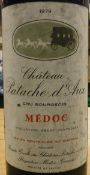 Six bottles Chateau Patache D'Aux Cru Bourgeois Médoc 1979 (6)