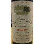 Six bottles Chateau Patache D'Aux Cru Bourgeois Médoc 1979 (6)