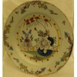 A late 17th or early 18th Century Dutch polychrome Delft charger,