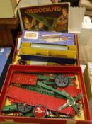 A Meccano outfit no 6 crane with instruction manual,