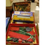 A Meccano outfit no 6 crane with instruction manual,