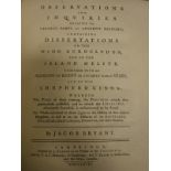 JACOB BRYANT "Observations and Inquiries relating to various parts of Ancient History;