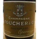 A quarter bottle Foucher & Co Champagne 1942