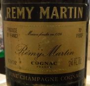One bottle Remy Martin Fine Champagne Cognac circa 1970