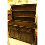 An Ercol elm "Old Colonial" dresser