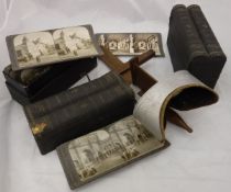 A circa 1901 Underwood & Underwood stereoscopic viewer and another similar,