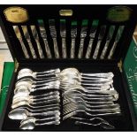 A Viners 44 piece plated canteen of cutlery Kings Royale pattern,