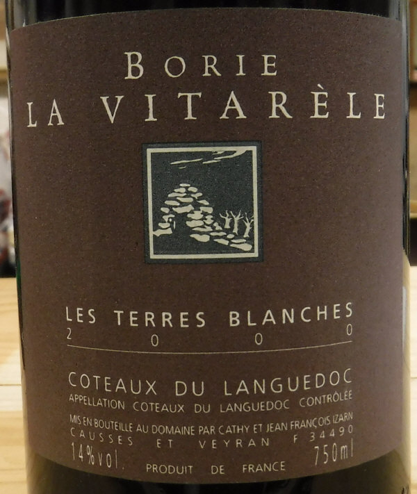 Six bottles Domaine Picinini Clos L'Angély Minervois-la-Livinière 2000,