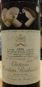 One bottle Chateau Mouton Rothschild Pauillac 1986 CONDITION REPORTS For condition