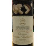 One bottle Chateau Mouton Rothschild Pauillac 1986 CONDITION REPORTS For condition