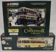 A collection of various Corgi Public Transport vehicles including four Premium Edition of 2000
