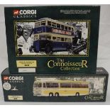 A collection of various Corgi Public Transport vehicles including four Premium Edition of 2000