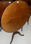 A 19th Century mahogany tea table,