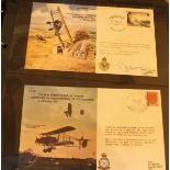 Eleven albums of first day covers, mainly RAF related, including "Bomber Command",