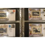 A collection of various first day covers, railway related,