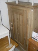 A 19th Century Continental pine single door cupboard CONDITION REPORTS 169 x 108 x