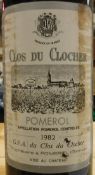 Twelve bottles Clos du Clocher Pomerol 1982 (owc) (12)