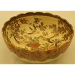 A Japanese Meiji period satsuma ware bowl,