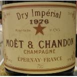 Four bottles of Möet & Chandon Champagne 1976 (4)