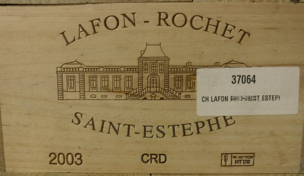 Twelve bottles Lafon-Rochet Saint-Estephe 2003 (owc) (12)