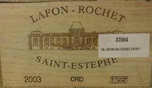 Twelve bottles Lafon-Rochet Saint-Estephe 2003 (owc) (12)