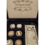 A collection of various silver proof and other coinage relating to The Royal Family,