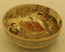 A Japanese Meiji period satsuma ware bowl,