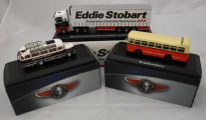 A box of Atlas Editions Classic Coaches Collection models,