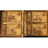 Nine various albums of first day covers, mainly war related, including "Civil War", "Crimean War",