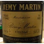One bottle Remy Martin Fine Champagne Cognac circa 1970
